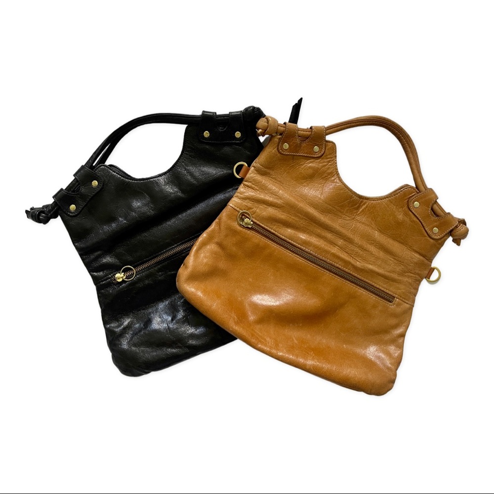 Pietro Alassandro leather Brooklyn bag in black.